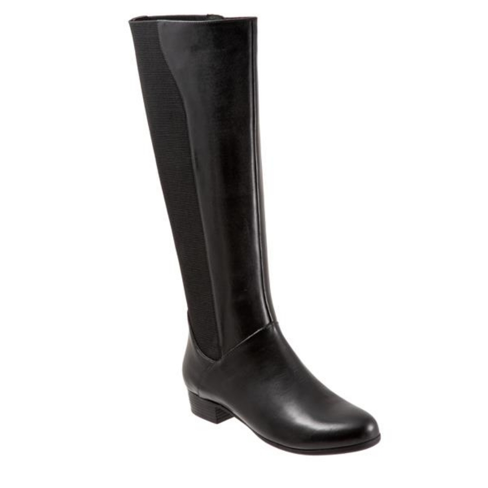 Trotters Black Heeled Boots